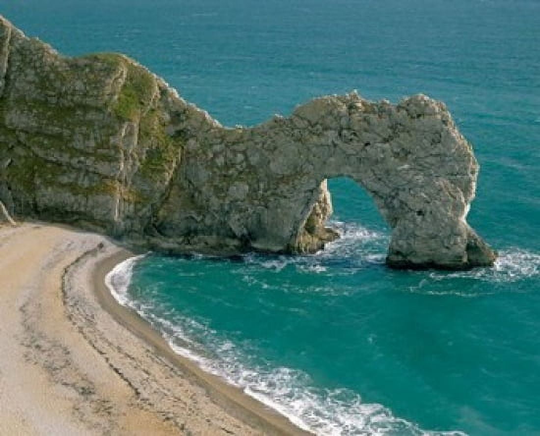Durdle Door in Lulworth Cove Dorset England Canvas Art - Paul Thompson DanitaDelimont (32 x 26)