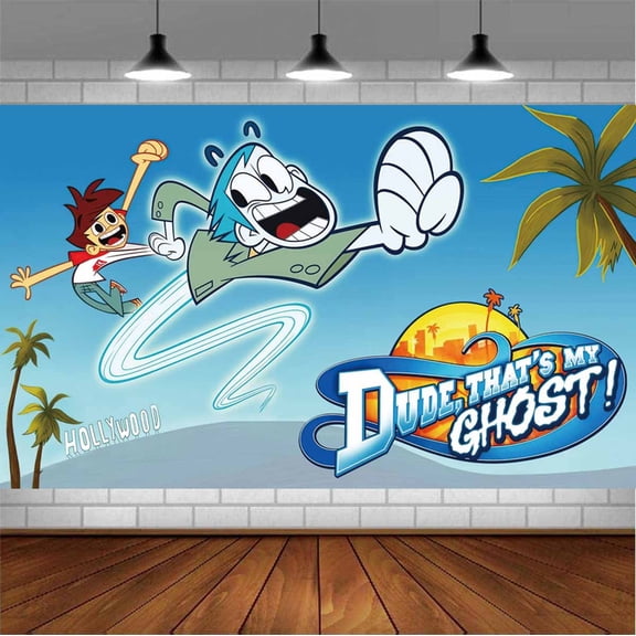 Dure, Thats Mu Ghost! Backdrop Banner Party Supplies Poster Movie Theme Background for Photography Birthday Decorations