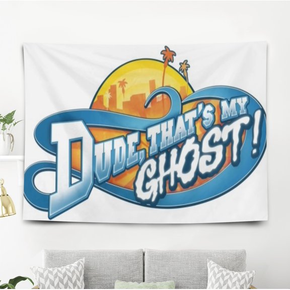 Dure, Thats Mu Ghost! Tapestry Gift Wall Hanging Backdrop for Room Bedroom Girls Fans Background Banner Party Birthday Supplies Decor