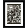 thumbnail image 1 of Durer, Albrecht 11x14 Black Ornate Wood Framed with Double Matting Museum Art Print Titled - The Great Passion 10, 1 of 4