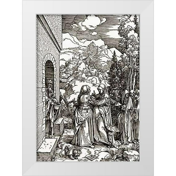 Durer, Albrecht 11x14 White Modern Wood Framed Museum Art Print Titled - Life Of The Virgin 8