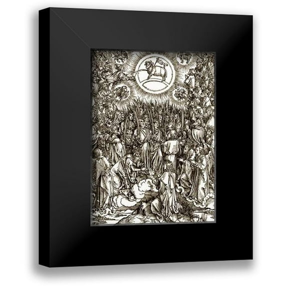 Durer, Albrecht 14x18 Black Modern Framed Museum Art Print Titled - The Revelation Of St John 13