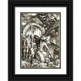 thumbnail image 1 of Durer, Albrecht 14x18 Black Ornate Wood Framed with Double Matting Museum Art Print Titled - The Harrowing of Hell From The Large Passion, 1 of 4