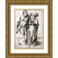 thumbnail image 1 of Durer, Albrecht 14x18 Gold Ornate Wood Framed with Double Matting Museum Art Print Titled - A Cook and His Wife, 1 of 4