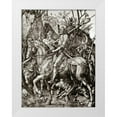 thumbnail image 1 of Durer, Albrecht 19x24 White Modern Wood Framed Museum Art Print Titled - Knight Death And The Devil, 1 of 4