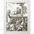 thumbnail image 1 of Durer, Albrecht 19x24 White Modern Wood Framed Museum Art Print Titled - The Schoolmaster, 1 of 4
