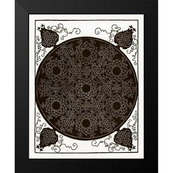 Durer, Albrecht 20x24 Black Modern Framed Museum Art Print Titled - Six Knot Series 2