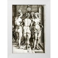thumbnail image 1 of Durer, Albrecht 23x32 White Modern Wood Framed Museum Art Print Titled - The Witches, 1 of 4