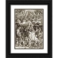 thumbnail image 1 of Durer, Albrecht 24x32 Black Ornate Wood Framed with Double Matting Museum Art Print Titled - The Virgin Crowned By Two Angels, 1 of 4
