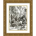thumbnail image 1 of Durer, Albrecht 24x32 Gold Ornate Wood Framed with Double Matting Museum Art Print Titled - The Knight And The Landsknecht, 1 of 4