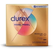 Durex Avanti Bare Real Feel Non-Latex Sensitive Condoms + Silver Pocket Case, 24 Count