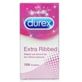 thumbnail image 1 of Durex Extra Ribbed and Dotted Condoms (10S), 1 of 4