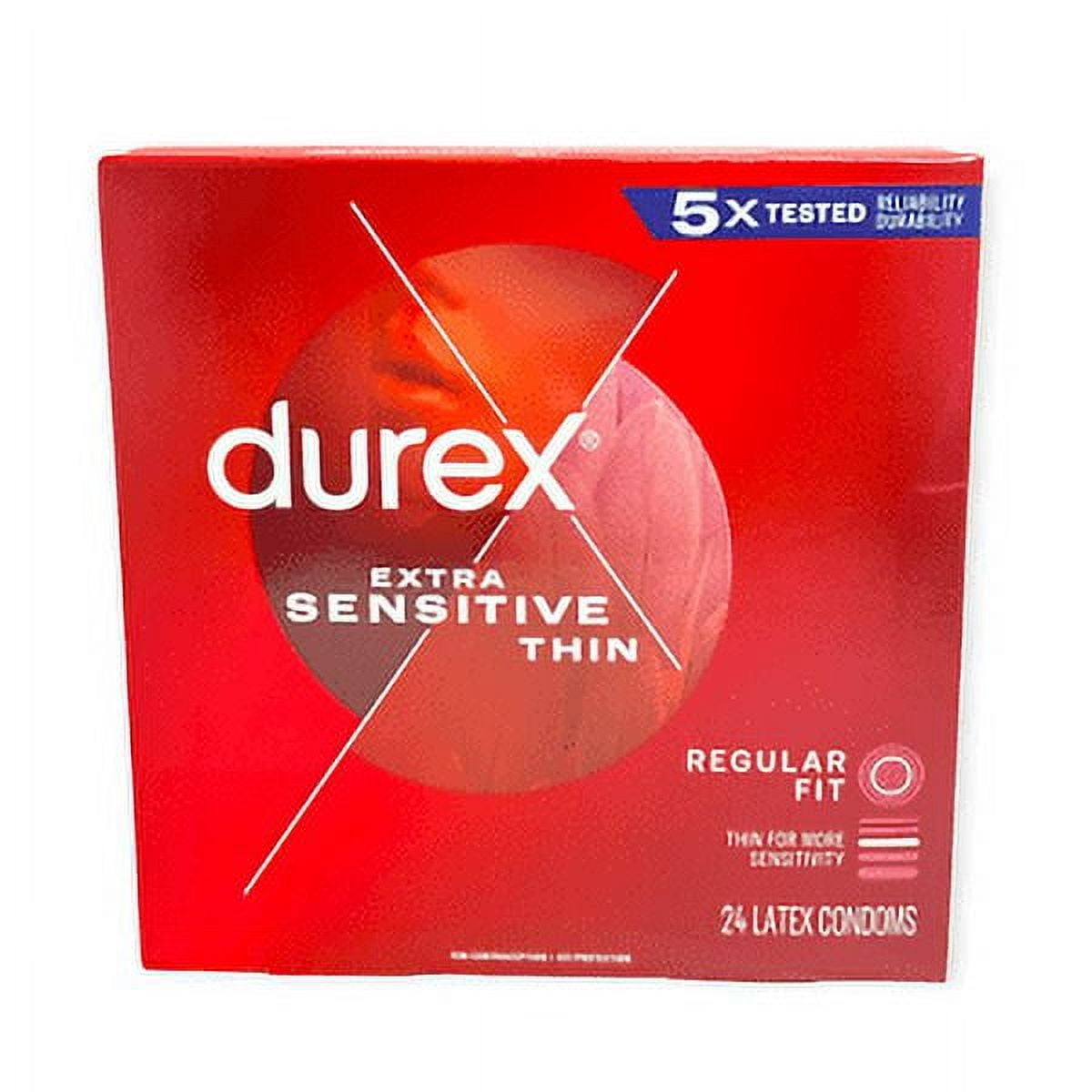 Durex Extra Sensitive Thin Regular Fit 24 Latex Condoms