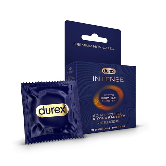 Durex Intense Nitrile (Non-Latex) Condoms | 3-Pack