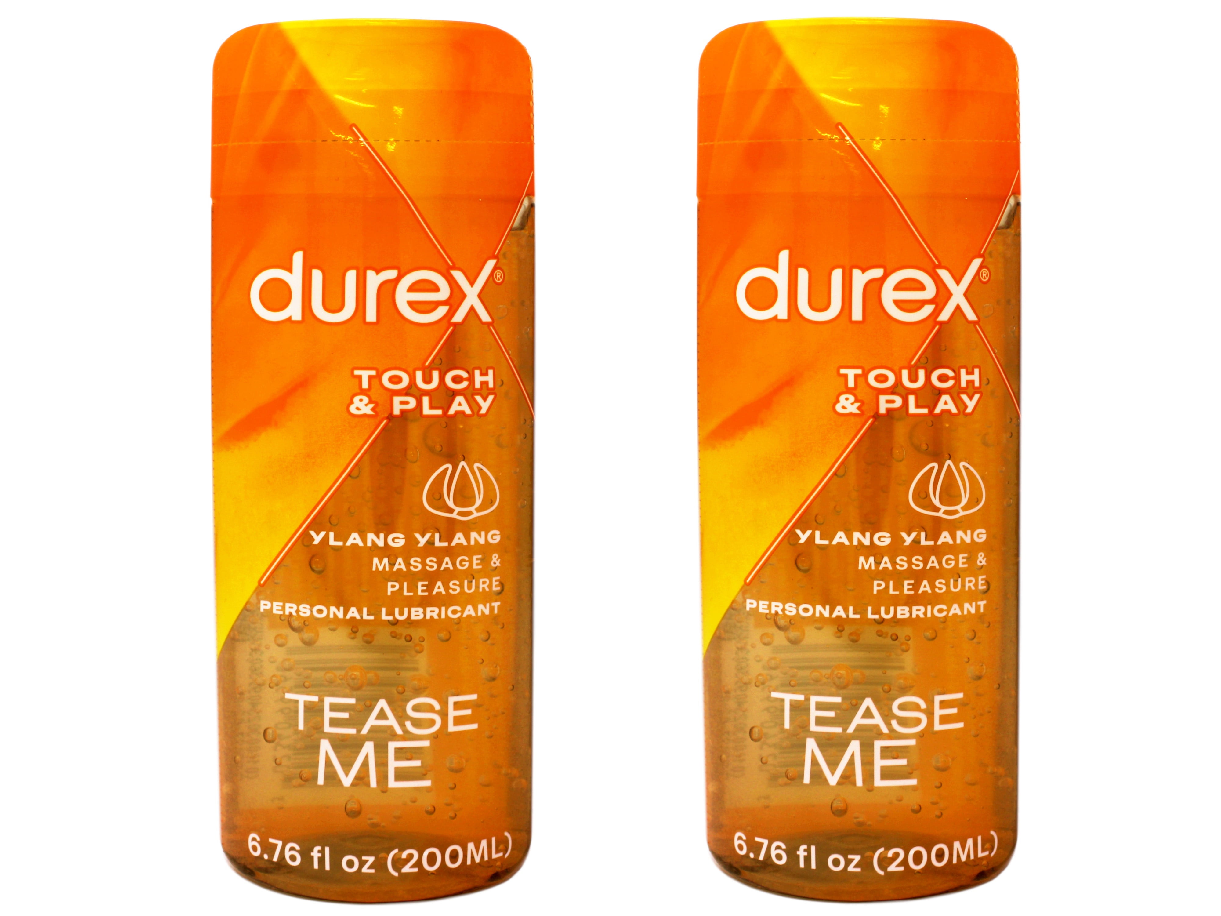Durex Massage & Play 2-in-1 Massage Gel & Personal Lubricant, Sensual 6.76 oz (Pack of 2)