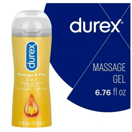 Durex Massage & Play 2-in-1 Massage Gel & Personal Lubricant Sensual 6.76oz
