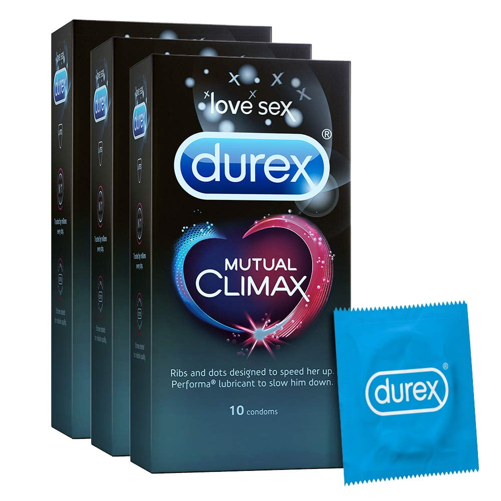 Durex Mutual Climax Condoms - 10s Each (Pack of 3)