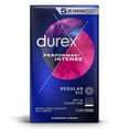 thumbnail image 1 of Durex Performax Intense Latex Condoms Ribbed w/ Desensitizing Delay Lubricant - Choose Count, 1 of 3