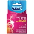 thumbnail image 1 of Durex Performax Intense Latex Condoms Ribbed w/ Desensitizing Delay Lubricant - Choose Count, 1 of 2