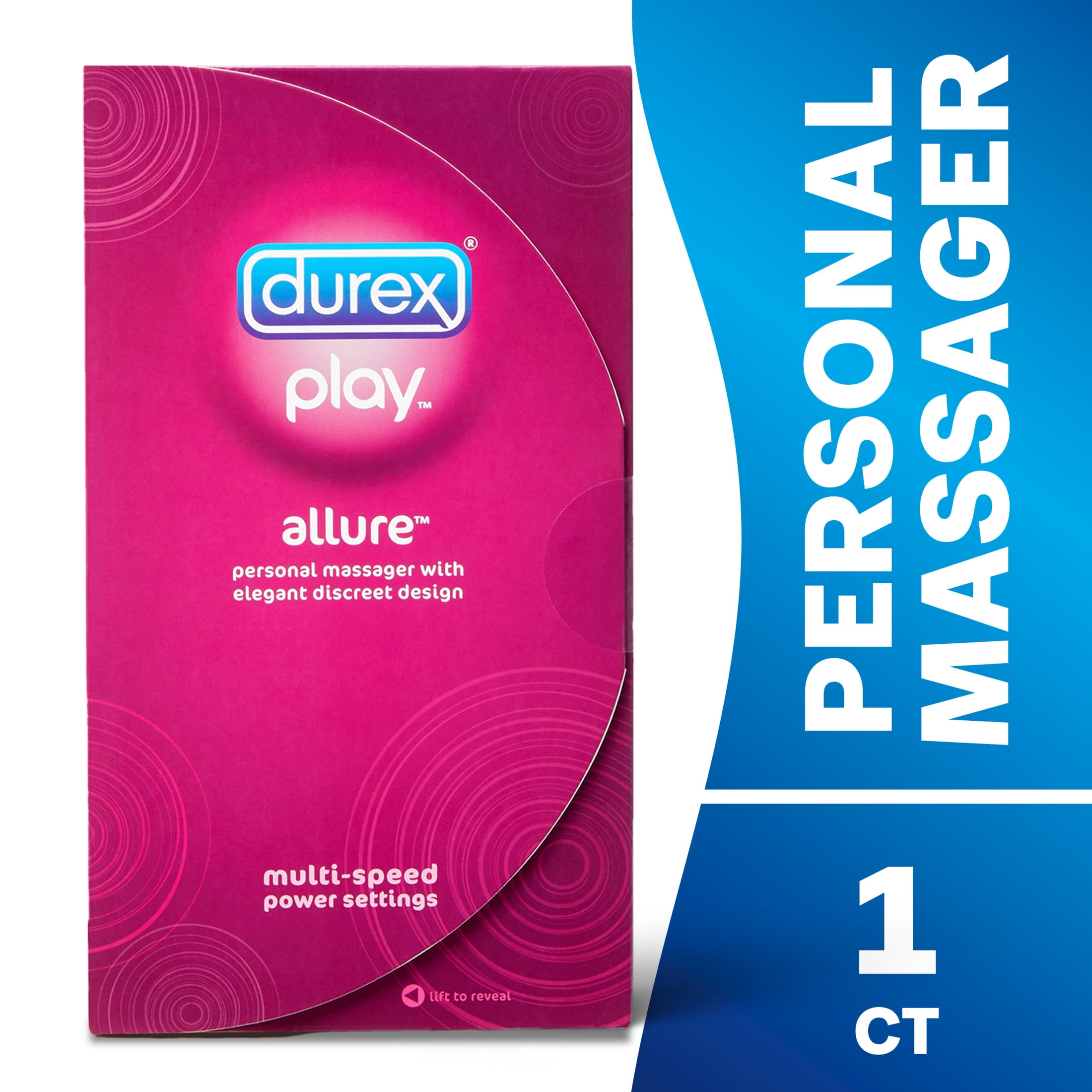 Durex PersonalMassager,BulletVibrator, Powerful Multi-speed, Long Lasting, Battery Inc, 1 Count