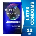 Durex Prolong Condoms, Ultra Fine, Ribbed, Dotted with Delay Lubricant