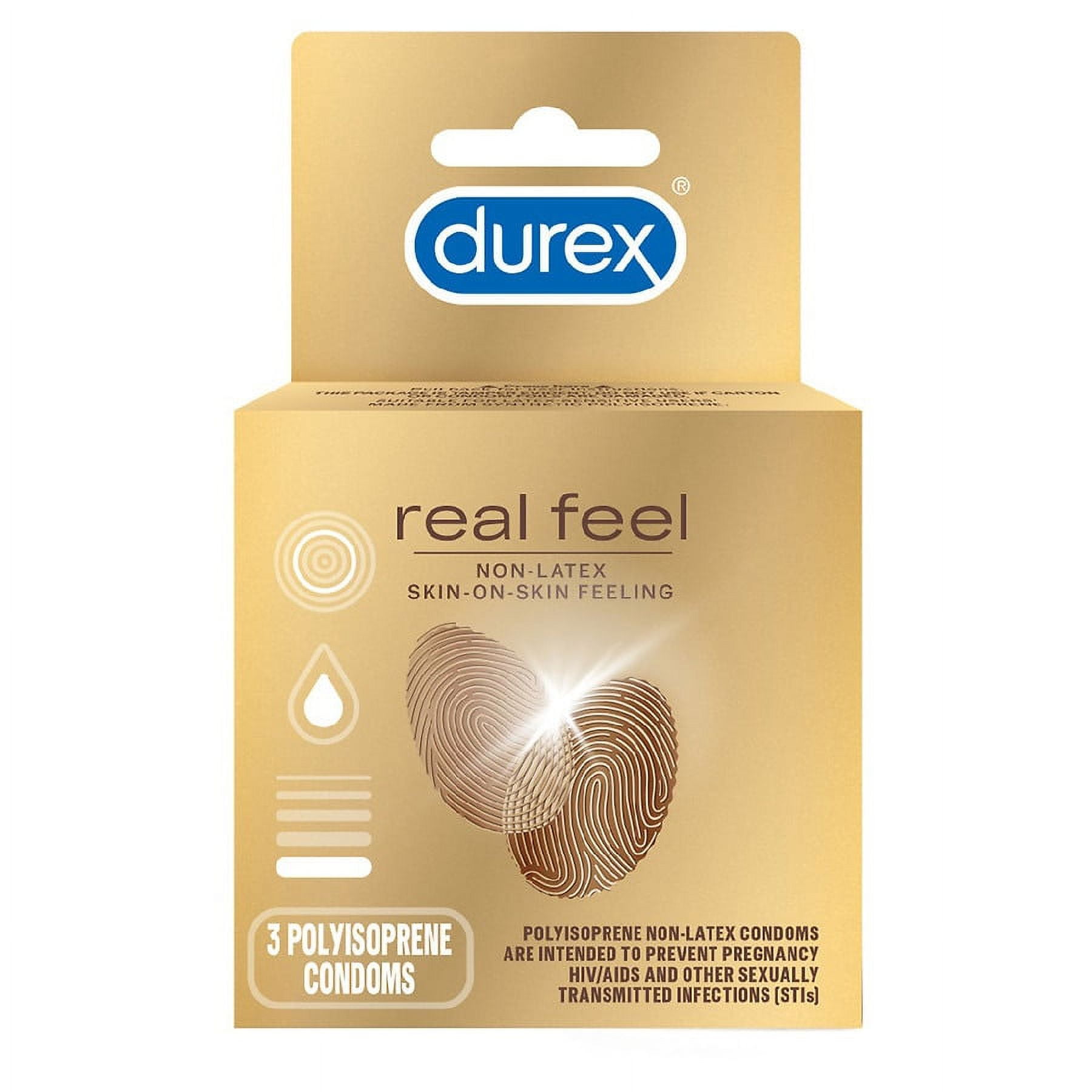 Durex Real Feel Avanti Bare Polyisoprene Non-Latex Condoms - Walmart.com