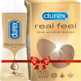 thumbnail image 1 of Durex Real Feel Condoms for Men - 10 Count with Long-Lasting Lubricant - 50ml |Latex Free, 1 of 1