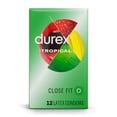 thumbnail image 1 of Durex Tropical Flavored Lubricated Latex Condoms with a Brass Pocket Case, 12 Count, 1 of 7