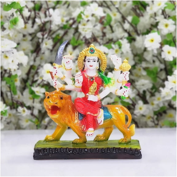 Durga Ma Statue in Resin Goddess Durga Ma Idol Handmade Durga Ma Sculpture Hindu Goddess Statue Durga Ma Figurine Indian Handcrafted Statue Goddess of War, Strength & Protection - AtoZ India Cart