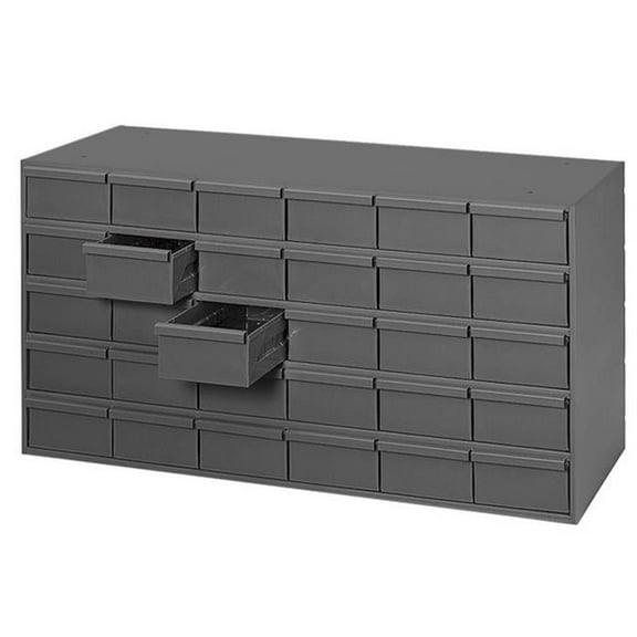 Durham 014-95 Steel 30 Drawer Cabinet for Small Part Storage, Gray - 17.75 x 33.75 x 11.63 in.