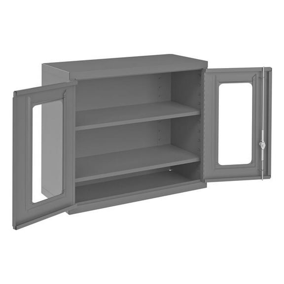 Durham 071CV-95 No. 95 Clear View Wall Mount Cabinet - Gray - 14 x 30 x 27 in.