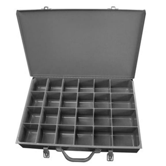 Durham 102PC227-95 3 in. 24 Compartment Large Scoop Box, Gray - 40 lbs