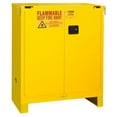 thumbnail image 1 of Durham 1030SL-50 16 Gauge Welded Flammable Self Closing Doors Safety Cabinet with Legs & 1 Shelf, Yellow - 30 gal, 1 of 2
