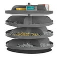 thumbnail image 1 of Durham 1104-95 17 in. No. 95 Rotabin Storage 4 Revolving Shelves, Gray, 1 of 1