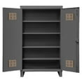 thumbnail image 1 of Durham  12 Gauge Recessed Door Style Lockable Cabinet with 4 Adjustable Shelves - Gray - 60 in., 1 of 1