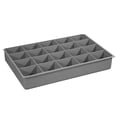 thumbnail image 1 of Durham 124-95-20-IND Large, Polypropylene, 20 Compartment Insert, Gray, 1 of 1