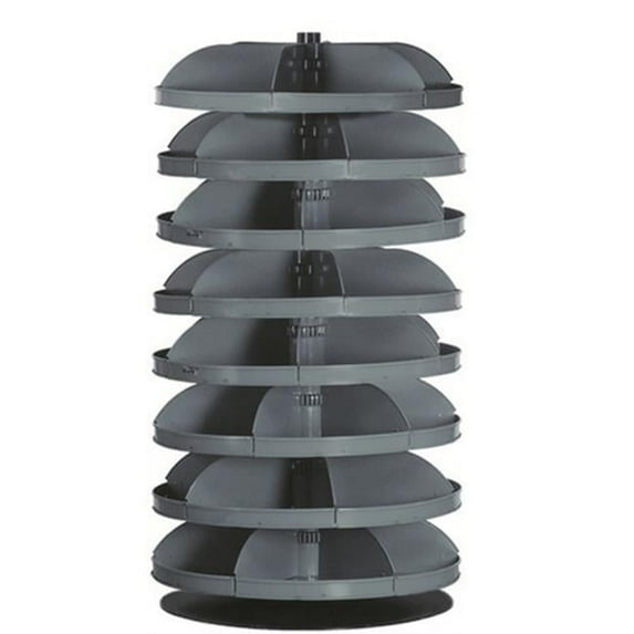 Durham 1308-95 34 in. Rotabin Storage 8 Shelf No. 95, Gray