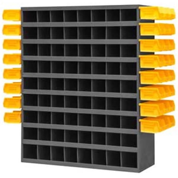 Durham 15 in. 72 Opening Bin, Gray - 500 lbs