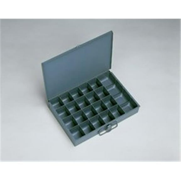 Durham 204-95 2 in. 21 Compartment Small Scoop Box Gray - Pack of 6