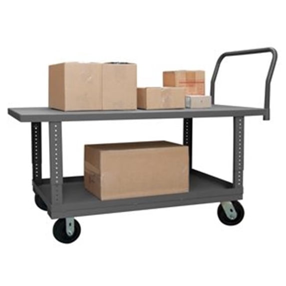 Durham WHPTA24606MR95 26 in. Platform Trucks with Mold-On Rubber Casters, Gray - 2000 lbs