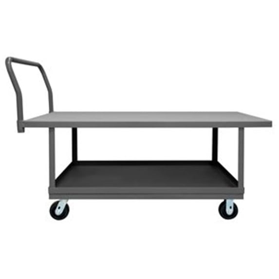 Durham WHPT30605PH95 26 in. Platform Trucks with Phenolic Casters, Gray - 2000 lbs
