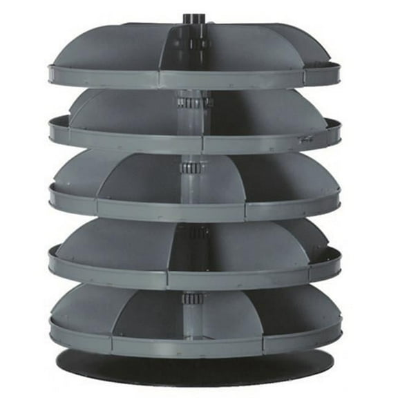 Durham 28 in. No. 95 Rotabin Storage 5 Shelf - Gray