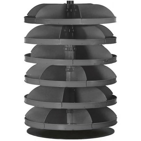 Durham 28 in. No. 95 Rotabin Storage 6 Shelf - Gray