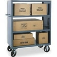 thumbnail image 1 of Durham 2SPT244822K95 14 Gauge 2 Sided Package Truck with 2 Shelves  Gray  48 in., 1 of 1