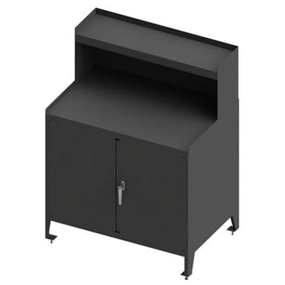 Durham 3000RSLF-95 47 in. Stationary Workstation, Gray