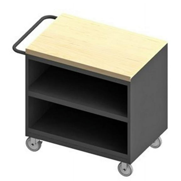 Durham 3111-MT-95 37 in. 14 Gauge Mobile Bench Cabinets, Gray