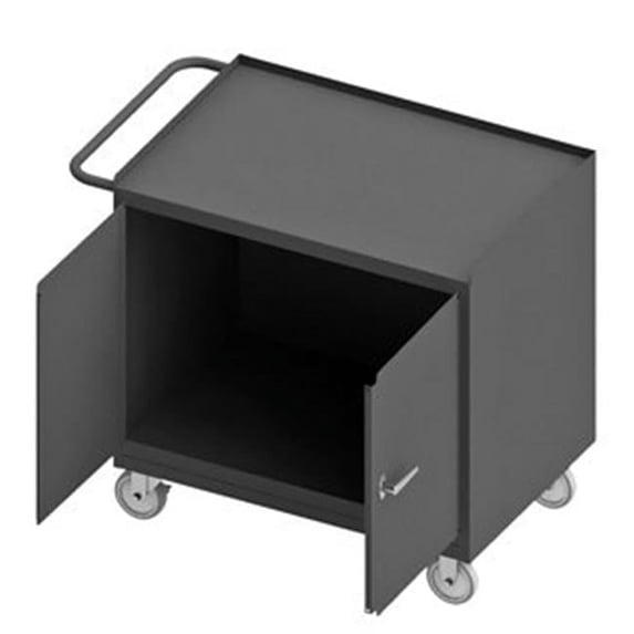 Durham 3112-95 36 in. 14 Gauge Mobile Bench Cabinets, Gray