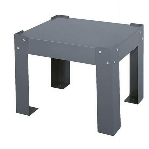 Durham 315-95 15.13 x 15.5 x 12.13 in. Steel Base for Small Slide Racks, Gray