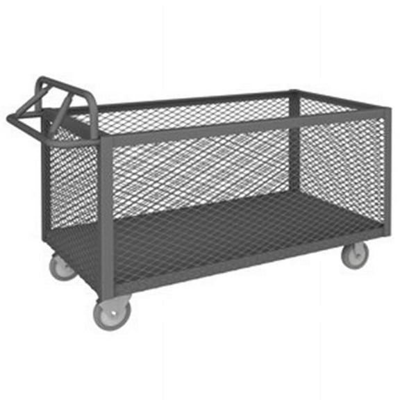 Durham  34 in. 4 Sided Mesh Box Truck, Gray - 1200 lbs