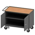 thumbnail image 1 of Durham 3412-TH-FL-95 38 in. 14 Gauge Mobile Bench Cabinets, Gray, 1 of 1